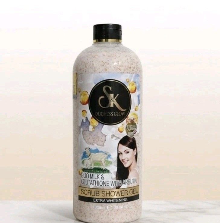 S&K Duchess Glow Duo Milk & Glutathione with Arbutin Scrub Shower Gel
