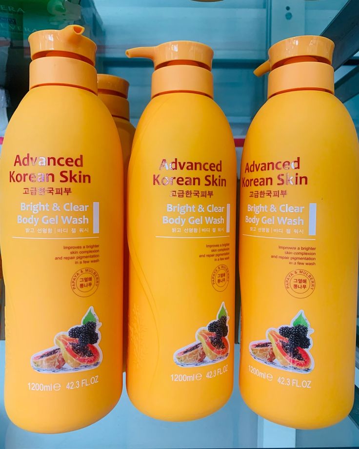 Advanced Korean Skin Bright & Clear Body Gel Wash (Papaya & Mulberry)