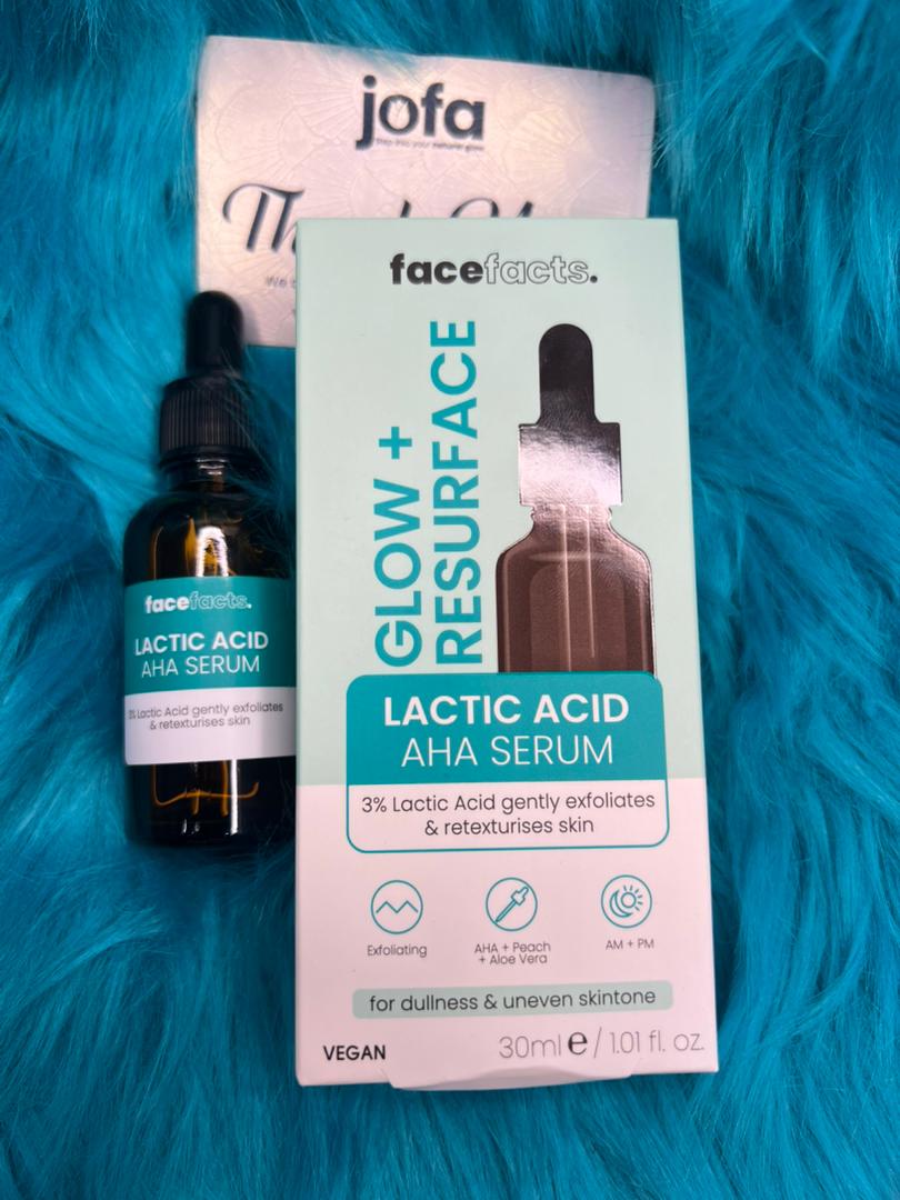Face Facts Glow + Resurface Lactic Acid AHA Serum